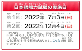 2022年日语考试资讯